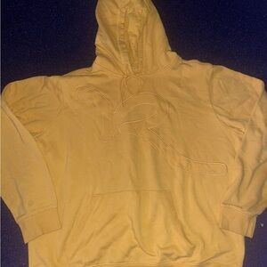 Rocawear XL Y2K 2000s Hooded Yellow mustard Hoodie Sweater